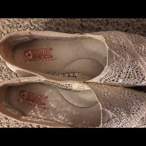 Bobs by Skechers  lace wedge size 11